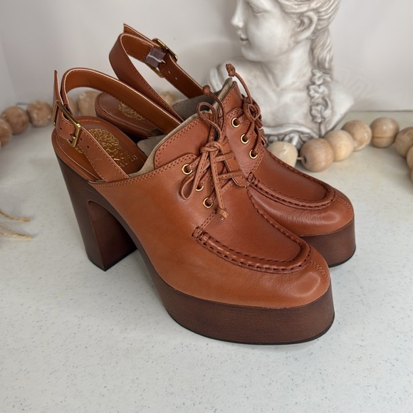 Vince Camuto Inerta Platform Pump Size 8  Warm Caramel - Picture 8 of 10